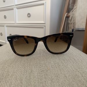 Ray Ban Tortoise Shell Fold Sunglasses